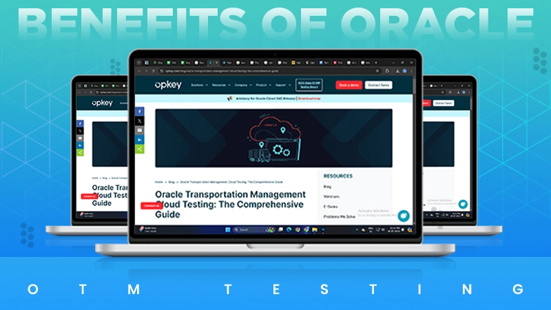 oracle otm testing