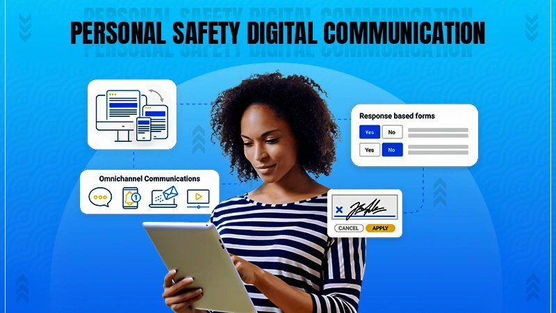 ensuring personal safety digital communication client connecting