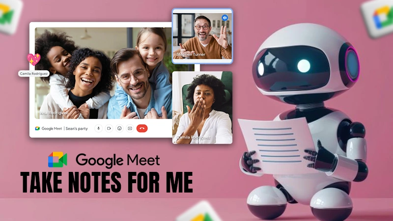 google meet releases take notes