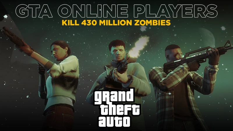 gta online players kill 430 million zombies