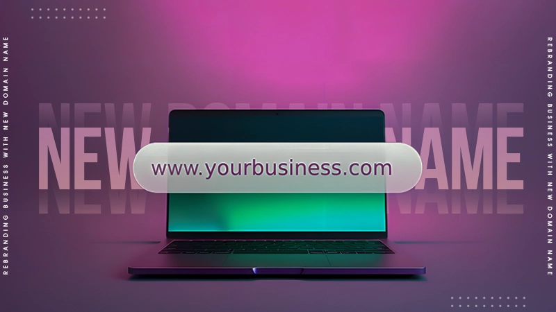 rebranding business with new domain name